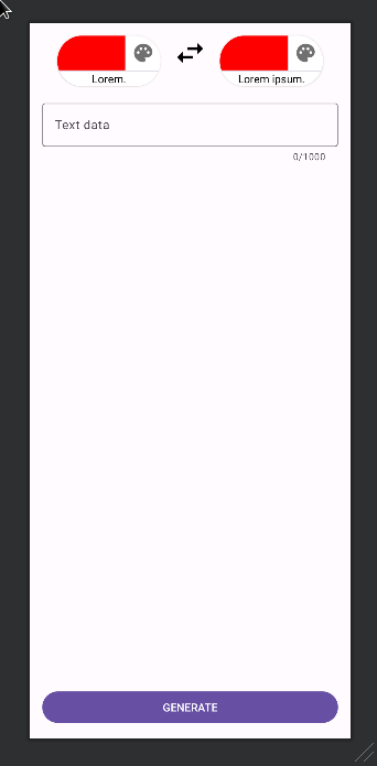 Color buttons preview in design view