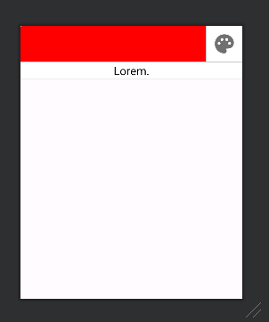 Color button layout preview