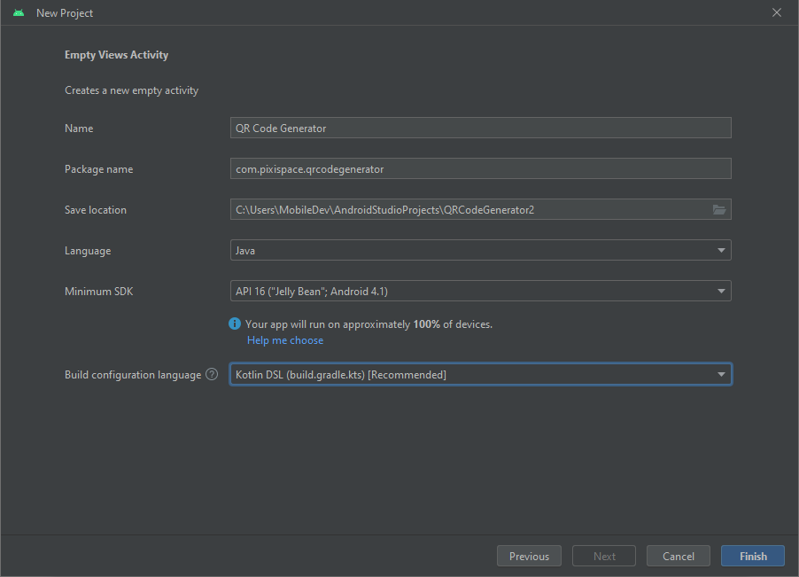 Project configuration