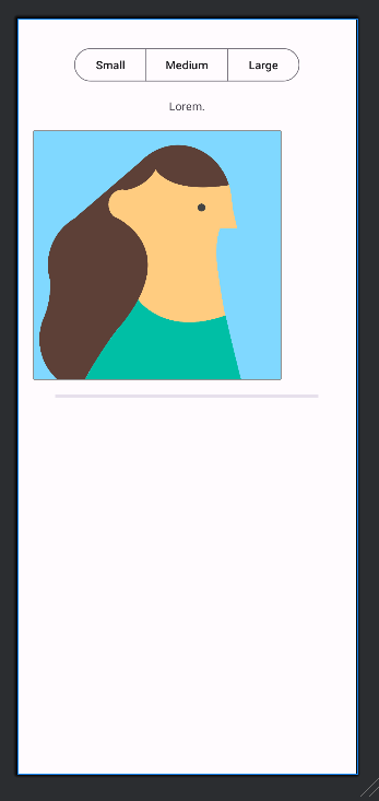 Result layout at design time